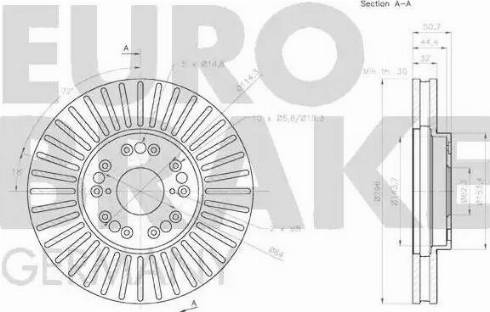 Eurobrake 58152045165 - Əyləc Diski furqanavto.az