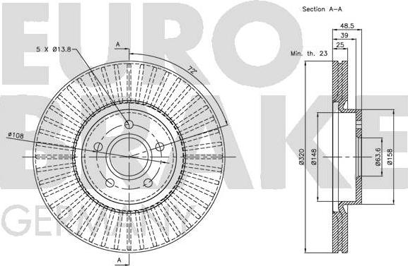 Eurobrake 5815204850 - Əyləc Diski furqanavto.az