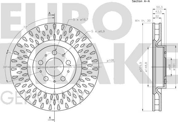 Eurobrake 5815204866 - Əyləc Diski furqanavto.az