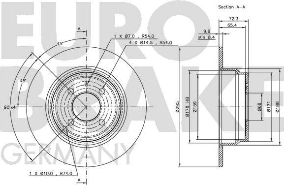 Eurobrake 5815204830 - Əyləc Diski furqanavto.az