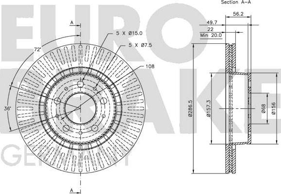 Eurobrake 5815204826 - Əyləc Diski furqanavto.az