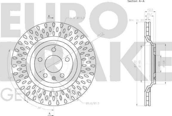 Eurobrake 58152047147 - Əyləc Diski furqanavto.az