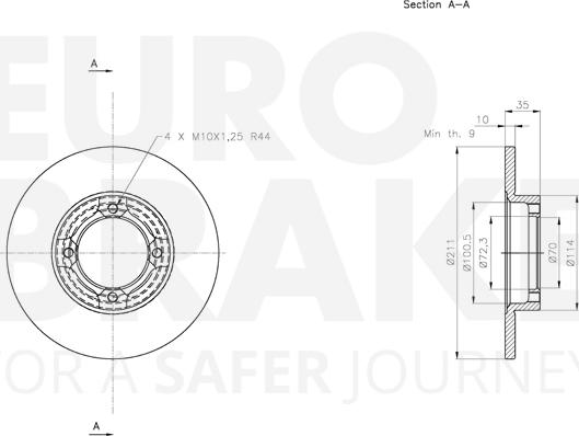 Eurobrake 5815205113 - Əyləc Diski furqanavto.az