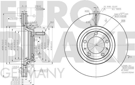 Eurobrake 5815201012 - Əyləc Diski furqanavto.az