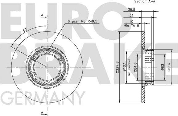 Eurobrake 5815203901 - Əyləc Diski furqanavto.az