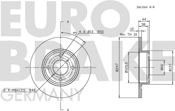 Eurobrake 5815203642 - Əyləc Diski furqanavto.az