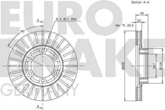 Eurobrake 5815203019 - Əyləc Diski furqanavto.az