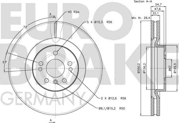 Eurobrake 5815203393 - Əyləc Diski furqanavto.az