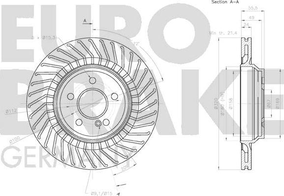 Eurobrake 58152033120 - Əyləc Diski furqanavto.az