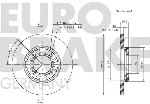 Eurobrake 5815203211 - Əyləc Diski furqanavto.az