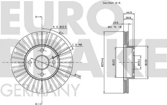 Eurobrake 5815203237 - Əyləc Diski furqanavto.az