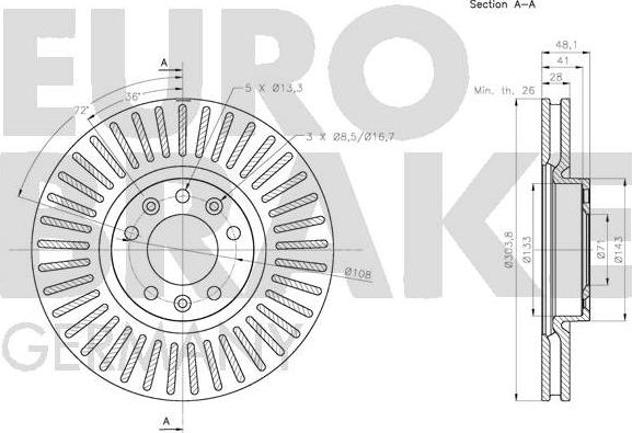 Eurobrake 5815203742 - Əyləc Diski furqanavto.az