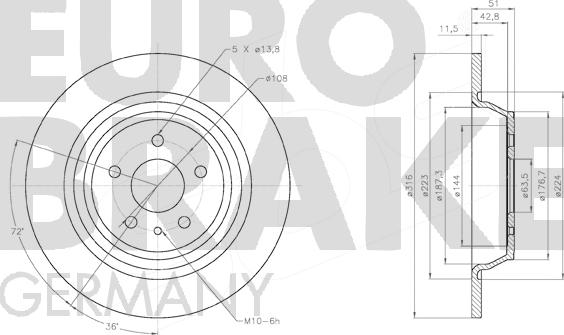 Eurobrake 58152025102 - Əyləc Diski furqanavto.az