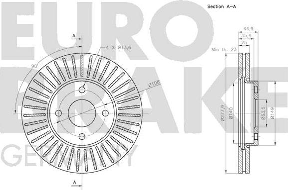 Eurobrake 5815202585 - Əyləc Diski furqanavto.az