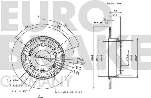 Eurobrake 5815202631 - Əyləc Diski furqanavto.az