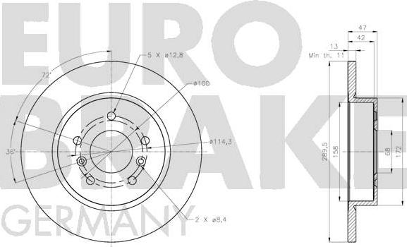 Eurobrake 5815202291 - Əyləc Diski furqanavto.az