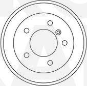 Eurobrake 5825263301 - Əyləc barabanı furqanavto.az