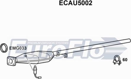 EuroFlo ECAU5002 - Katalitik çevirici furqanavto.az