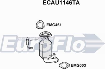 EuroFlo ECAU1146TA - Katalitik çevirici furqanavto.az