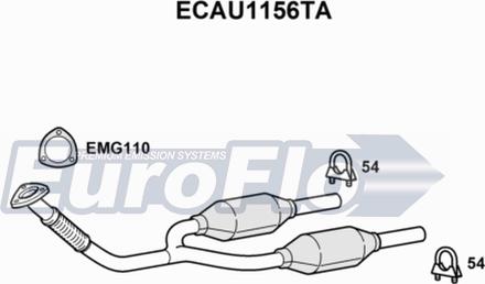 EuroFlo ECAU1156TA - Katalitik çevirici furqanavto.az