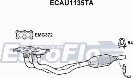 EuroFlo ECAU1135TA - Katalitik çevirici furqanavto.az