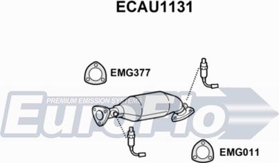 EuroFlo ECAU1131 - Katalitik çevirici furqanavto.az