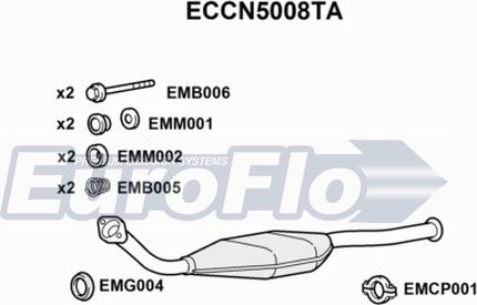 EuroFlo ECCN5008TA - Katalitik çevirici furqanavto.az