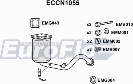 EuroFlo ECCN1055 - Katalitik çevirici furqanavto.az