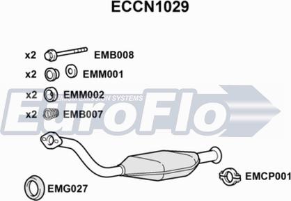 EuroFlo ECCN1029 - Katalitik çevirici furqanavto.az