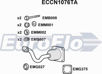 EuroFlo ECCN1076TA - Katalitik çevirici furqanavto.az