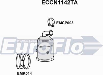 EuroFlo ECCN1142TA - Katalitik çevirici furqanavto.az