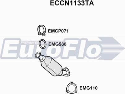 EuroFlo ECCN1133TA - Katalitik çevirici furqanavto.az