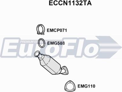 EuroFlo ECCN1132TA - Katalitik çevirici furqanavto.az