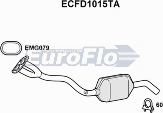 EuroFlo ECFD1015TA - Katalitik çevirici furqanavto.az