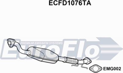 EuroFlo ECFD1076TA - Katalitik çevirici furqanavto.az