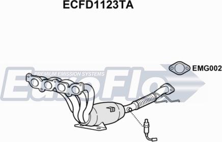 EuroFlo ECFD1123TA - Katalitik çevirici furqanavto.az