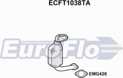 EuroFlo ECFT1038TA - Katalitik çevirici furqanavto.az
