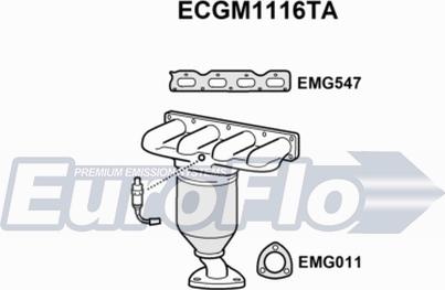 EuroFlo ECGM1116TA - Katalitik çevirici furqanavto.az