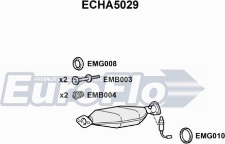 EuroFlo ECHA5029 - Katalitik çevirici furqanavto.az