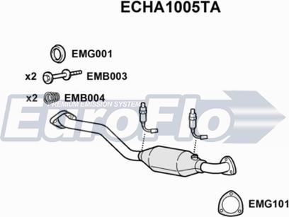 EuroFlo ECHA1005TA - Katalitik çevirici furqanavto.az