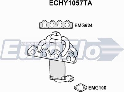 EuroFlo ECHY1057TA - Katalitik çevirici furqanavto.az