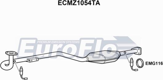 EuroFlo ECMZ1054TA - Katalitik çevirici furqanavto.az
