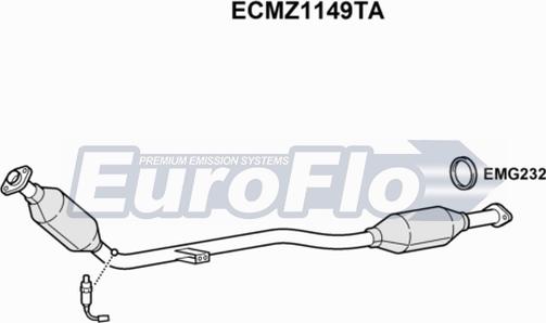 EuroFlo ECMZ1149TA - Katalitik çevirici furqanavto.az