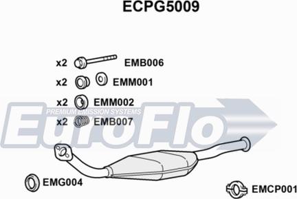 EuroFlo ECPG5009 - Katalitik çevirici furqanavto.az