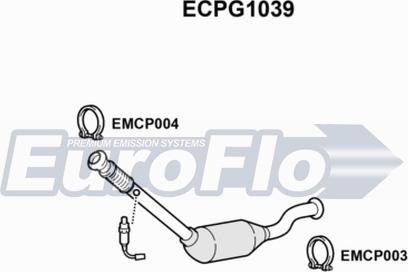 EuroFlo ECPG1039 - Katalitik çevirici furqanavto.az