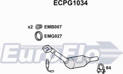 EuroFlo ECPG1034 - Katalitik çevirici furqanavto.az