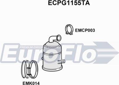 EuroFlo ECPG1155TA - Katalitik çevirici furqanavto.az