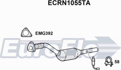 EuroFlo ECRN1055TA - Katalitik çevirici furqanavto.az