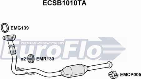 EuroFlo ECSB1010TA - Katalitik çevirici furqanavto.az