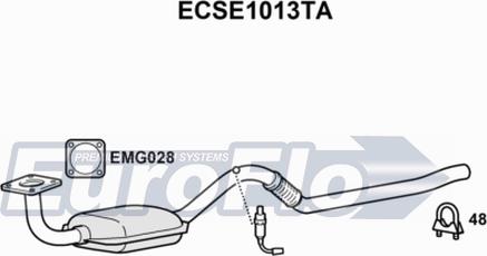 EuroFlo ECSE1013TA - Katalitik çevirici furqanavto.az